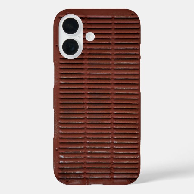 Funda iPhone 16 Rusty Ventilación Grate (Reverso )