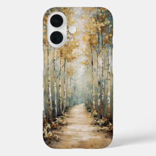Funda iPhone 16 Ruta del bosque de Birch