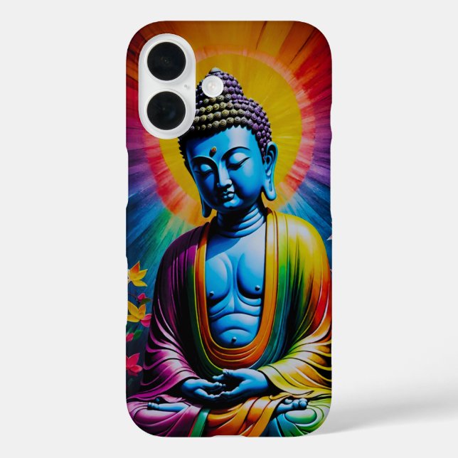 Funda iPhone 16 Sagrados caminos de paz de Buda (Reverso )