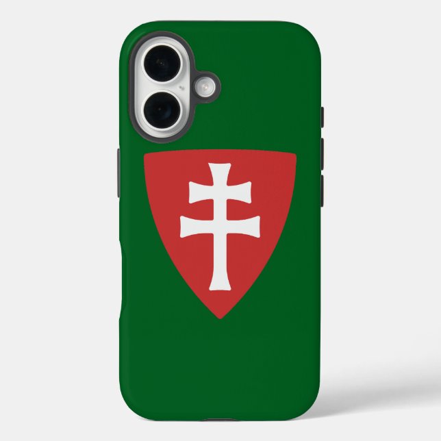 Funda iPhone 16 saint stephen símbolo de la cruz húngara hungary k (Reverso )