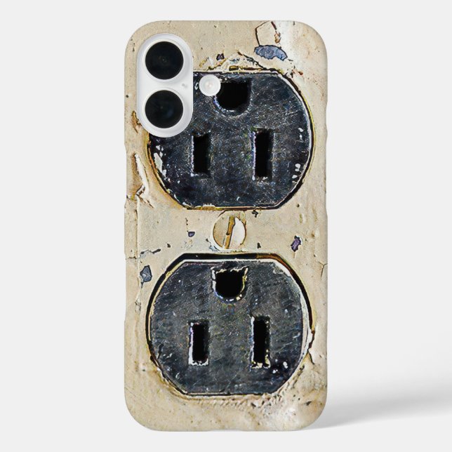 Funda iPhone 16 Salida eléctrica de vintage (Reverso )