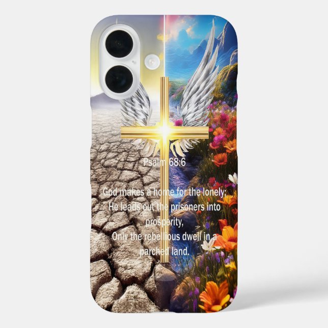 Funda iPhone 16 Salmo 68 (Reverso )