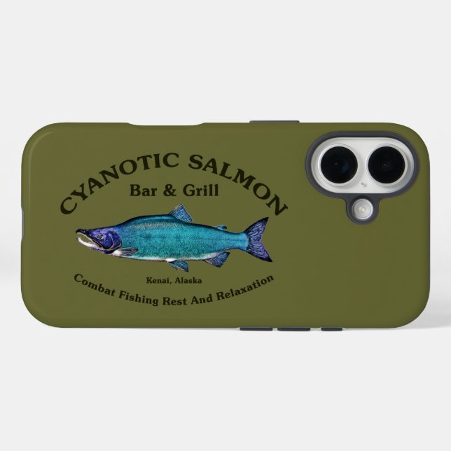 Funda iPhone 16 Salmon Bar & Grill Cyanotic (Reverso (Horizontal))