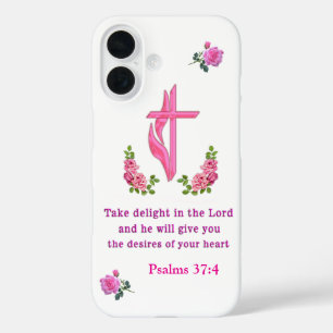 Funda iPhone 16 Salmos 37:4