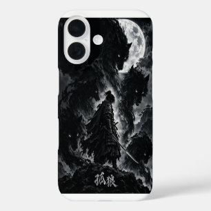 Funda iPhone 16 Samurái Lobo Solitario – Ronin Sombra Arte Japonés