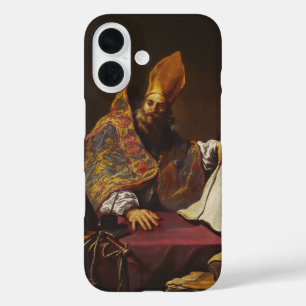 Funda iPhone 16 San Ambrosio Padre de la Iglesia Católica