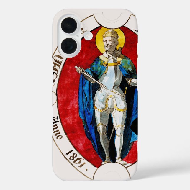 Funda iPhone 16 San Luis IX de Francia Patrono de Reyes (Reverso )
