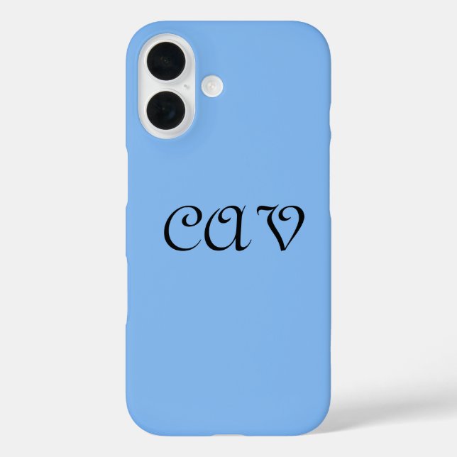 Funda iPhone 16 Sangria Cornflower Blue (Reverso )