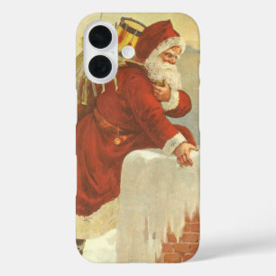 Funda iPhone 16 Santa Claus Victoriano de Navidad Vintage en Chime