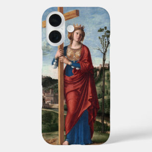 Funda iPhone 16 Santa Elena con la Vera Cruz Arte Sagrado