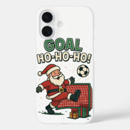 Funda iPhone 16 Santa Fútbol Goal - Navidades divertidos