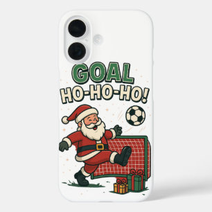 Funda iPhone 16 Santa Fútbol Goal - Navidades divertidos