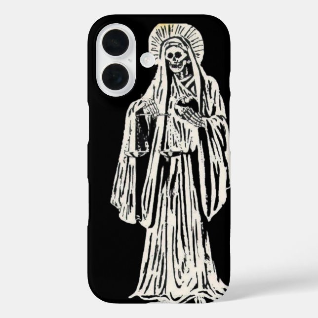 Funda iPhone 16 Santa Muerte (Reverso )