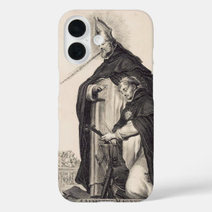 Funda iPhone 16 Santo Alberto del Grande y santo Thomas Aquinas