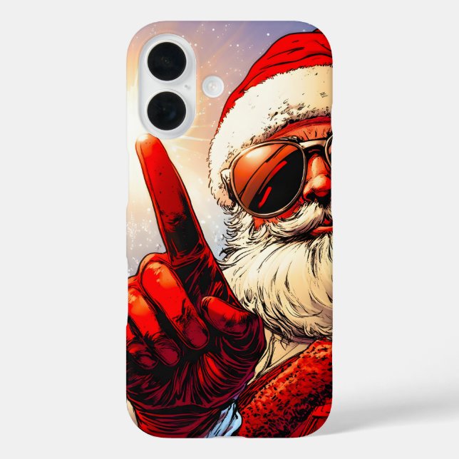 Funda iPhone 16 Santo Jolly Santa Divine Glow (Reverso )