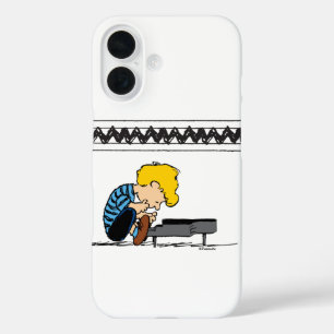 Funda iPhone 16 Schroeder Charlie Brown Music