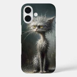 Funda iPhone 16 Scruffy City Street Cat