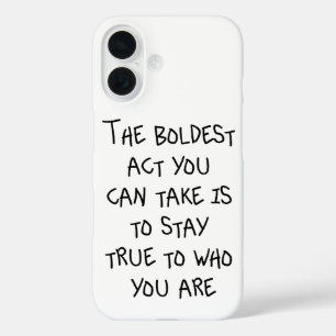 Funda iPhone 16 Sé tú mismo, sin arrepentimiento