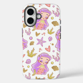 Funda iPhone 16  Seascape with Beach, Great Wave & Mount Sea Case