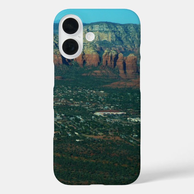 Funda iPhone 16 Sedona y Coffee Pot Rock desde arriba (Reverso )