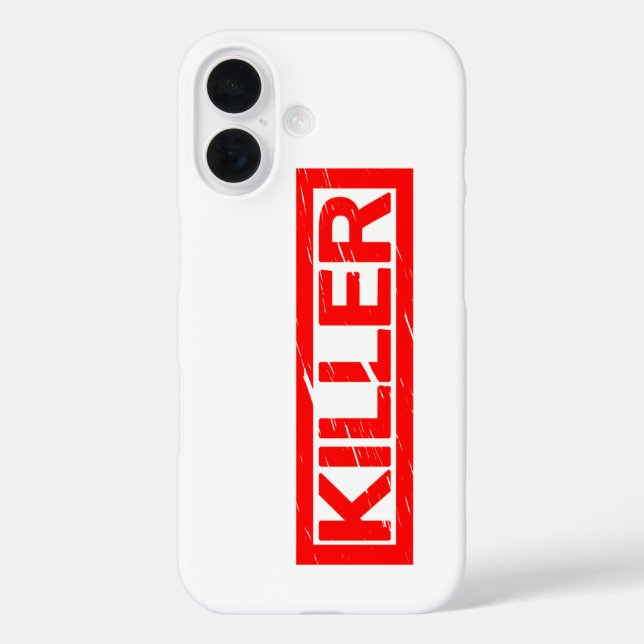 Funda iPhone 16 Sello de asesino (Reverso )