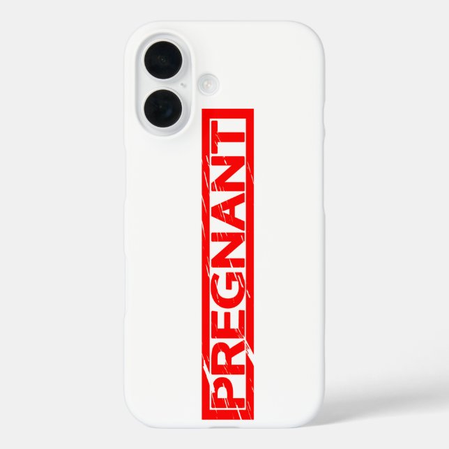 Funda iPhone 16 Sello de embarazo (Reverso )