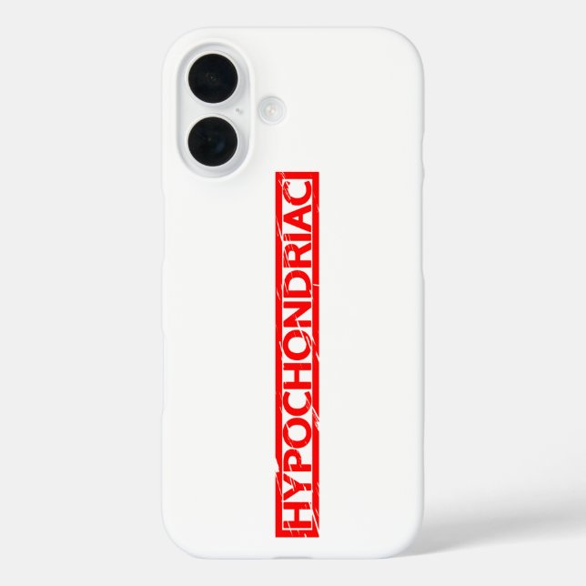 Funda iPhone 16 Sello de hipocondrias (Reverso )