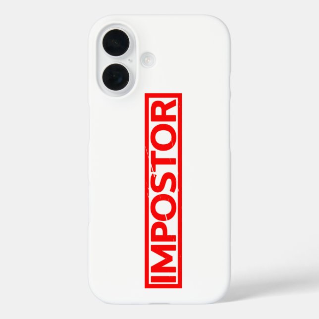 Funda iPhone 16 Sello de impostores (Reverso )