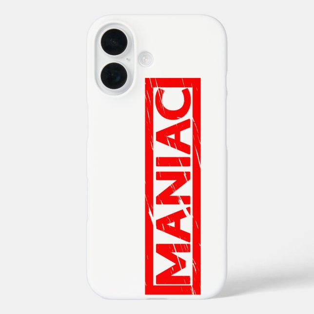 Funda iPhone 16 Sello de maniac (Reverso )