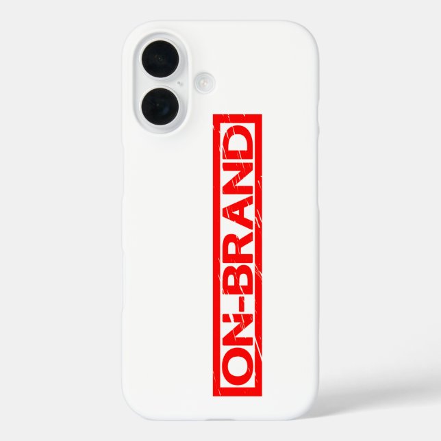 Funda iPhone 16 Sello de marca (Reverso )
