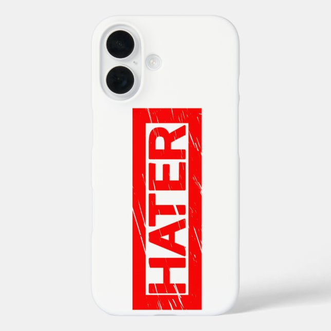 Funda iPhone 16 Sello de odio (Reverso )