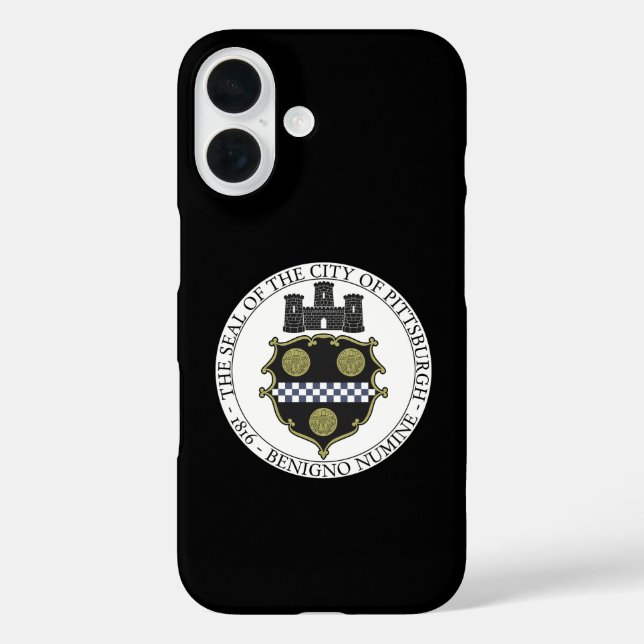 Funda iPhone 16 Sello de Pittsburgh (Reverso )