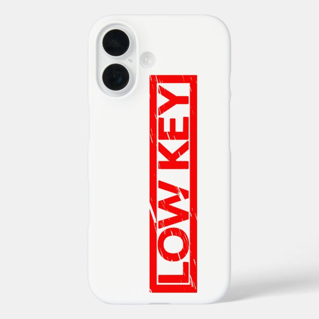 Funda iPhone 16 Sello de tecla baja (Reverso )