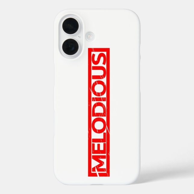 Funda iPhone 16 Sello melodioso (Reverso )