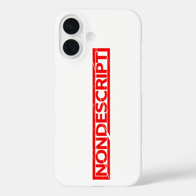 Funda iPhone 16 Sello no descriptivo (Reverso )