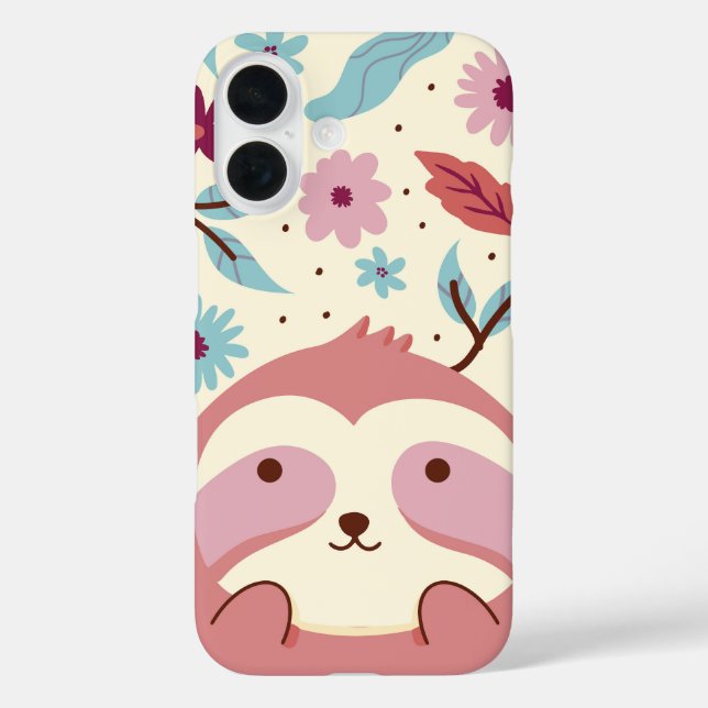 Funda iPhone 16 Selva Pacífica de Sloth Garden (Reverso )