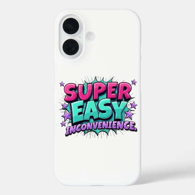 Funda iPhone 16 Sencillamente Fácil Y Un Inconveniente (Reverso )