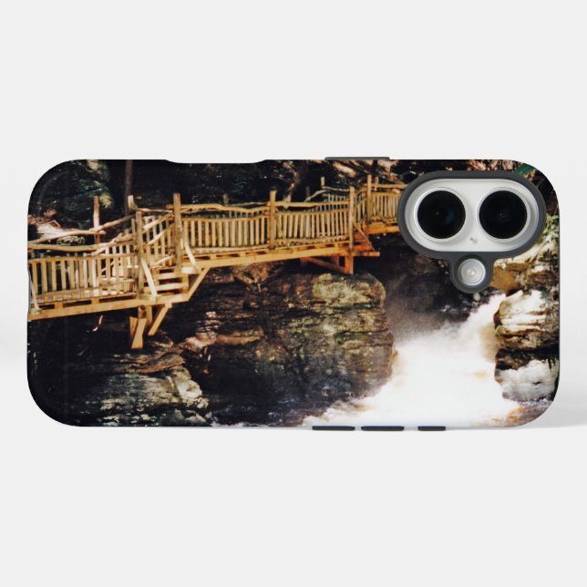 Funda iPhone 16 Sendero peligroso (Reverso (Horizontal))