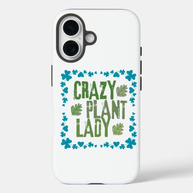 Funda iPhone 16 Señora de las Plantas Loca (Reverso )
