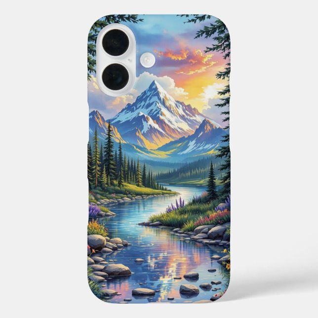 Funda iPhone 16 Serene Sunset Beach (Reverso )