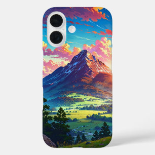 Funda iPhone 16 Serene Sunset Mountains