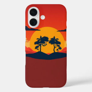 Funda iPhone 16 Serenidad al atardecer: Una pacífica escena del de