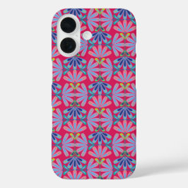 Funda iPhone 16 Serie floral retro