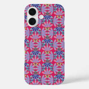 Funda iPhone 16 Serie floral retro