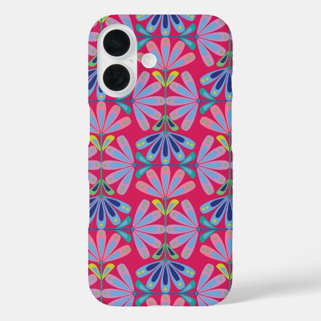 Funda iPhone 16 Serie floral retro (Reverso )