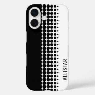 Funda iPhone 16 Sesenta inspirados en blanco y negro retro