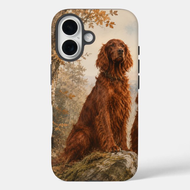 Funda iPhone 16 Setter Irlandés   (Reverso )