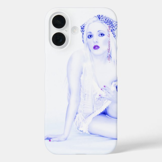 Funda iPhone 16 Sexy Pinup Chica Modelo de arte Babe iPhone 6 Estu (Reverso )