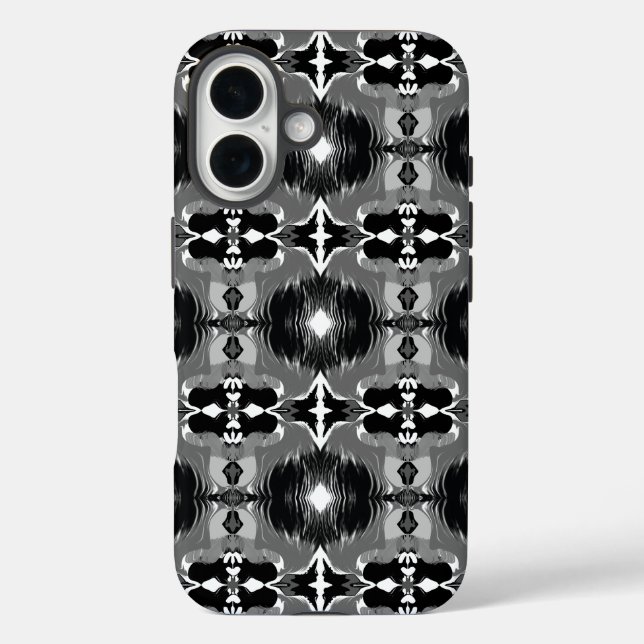 Funda iPhone 16 Shadow Mirror Pattern  (Reverso )