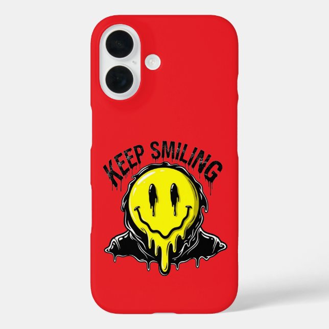 Funda iPhone 16 Sigue Sonriendo (Reverso )